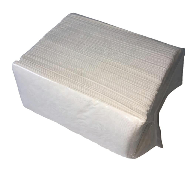 pulpa kayu mesra alam 2 lapis timbul m lipatan tunggal tuala kertas komersial tisu tangan dengan kualiti tinggi di China