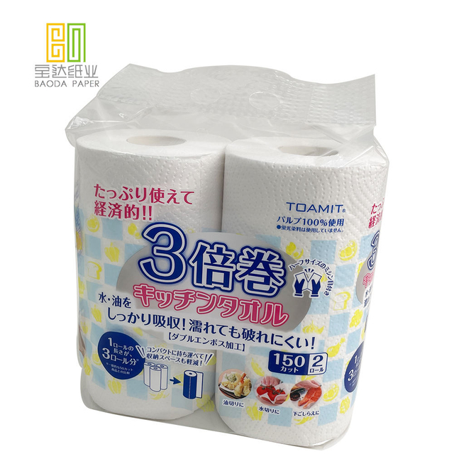 Best New Arrival Mengesyorkan tisu dapur maxi roll oil absorbing serviette paper manufacturers