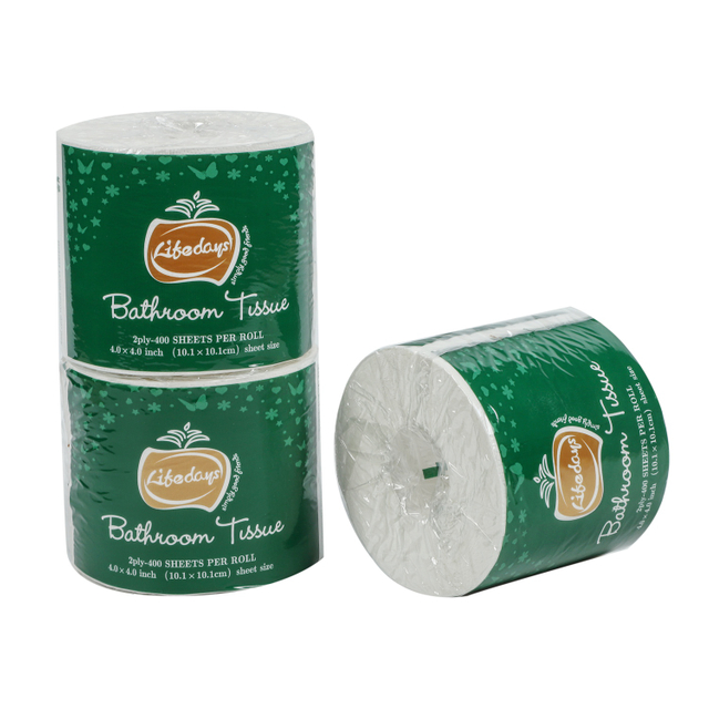 Pulpa kayu dara yang mesra alam berkualiti 2ply kertas tandas