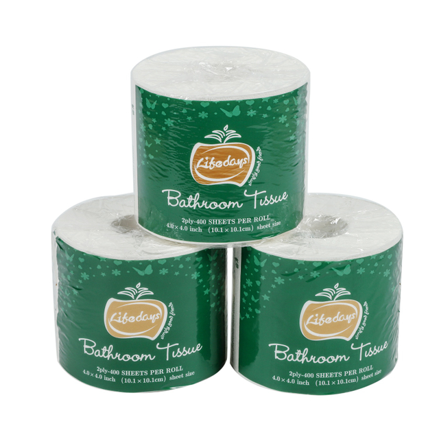 Pulpa kayu dara yang mesra alam berkualiti 2ply kertas tandas